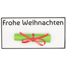 Laden Sie das Bild in den Galerie-Viewer, Geschenkidee Weihnachten Gutschein Weihnachtskarte Schein Merry Xmas Geschenk