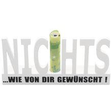 Laden Sie das Bild in den Galerie-Viewer, Geschenk Nichts NIX Geschenkidee Gutscheingeschenk Geburtstag Verpackung NICHTS
