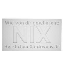 Laden Sie das Bild in den Galerie-Viewer, 2x Geldgeschenk NIX Nichts Geschenkidee Geschenk Geburtstag Geldscheingeschenk