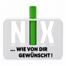Laden Sie das Bild in den Galerie-Viewer, Geldgeschenk NIX Geschenkidee Nichts Geschenk Geburtstag Geldscheingeschenk