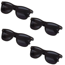 Laden Sie das Bild in den Galerie-Viewer, Sonnenbrille Pilotenbrille Retro Nerd Horn Party Brille Schwarz UV Schutz