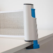 Laden Sie das Bild in den Galerie-Viewer, Tischtennisnetz Ausziehbar Tischtennis Aufrollnetz Tragbar PingPong Netzgarnitur