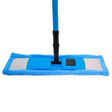 Laden Sie das Bild in den Galerie-Viewer, Bodenwischer Wischmop Mopp Mop Wischer Komplettset Mikrofaser Teleskopstiel Set
