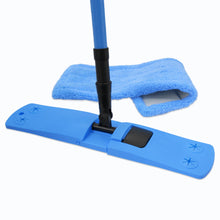 Laden Sie das Bild in den Galerie-Viewer, Bodenwischer Wischmop Mopp Mop Wischer Komplettset Mikrofaser Teleskopstiel Set
