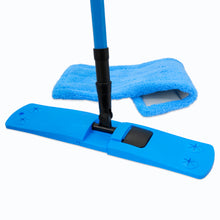 Laden Sie das Bild in den Galerie-Viewer, Bodenwischer Wischmop Mopp Mop Wischer Komplettset Mikrofaser Teleskopstiel Set
