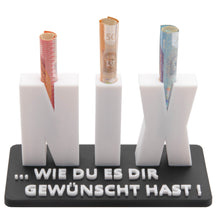 Laden Sie das Bild in den Galerie-Viewer, NIX Geldgeschenk Geschenk Geldscheingeschenk Nichts Geburtstag Geschenkidee
