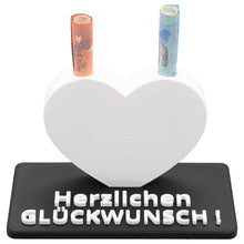 Laden Sie das Bild in den Galerie-Viewer, Geschenk Geldgeschenk Geschenkidee Herzlichen Glückwunsch Geldscheingeschenk
