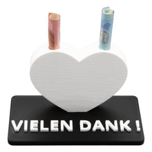 Laden Sie das Bild in den Galerie-Viewer, Geschenk Geldgeschenk Geschenkidee Herz Geldscheingeschenk Geburtstag
