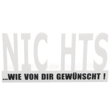 Laden Sie das Bild in den Galerie-Viewer, Geschenk Nichts NIX Geschenkidee Gutscheingeschenk Geburtstag Verpackung NICHTS
