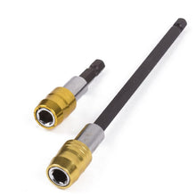 Laden Sie das Bild in den Galerie-Viewer, 2x Bithalter 1/4" Bit Halter Magnetisch Verlängerung Schnellwechsler 6-Kant Set
