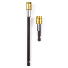 Laden Sie das Bild in den Galerie-Viewer, 2x Bithalter 1/4" Bit Halter Magnetisch Verlängerung Schnellwechsler 6-Kant Set
