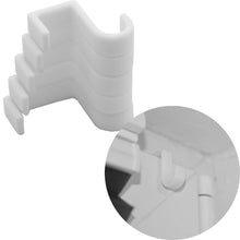 Laden Sie das Bild in den Galerie-Viewer, Fensterhaken Fensterklemme Fensterklammer Fensterclip Fensterdeko Universal Weiß
