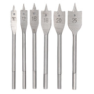 6tlg Flachbohrer Flachfräsbohre Holzbohrer Flachholzbohrer Flachfräser Bohrer