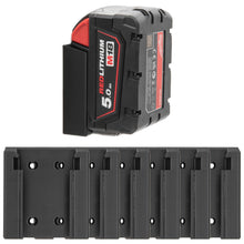 Laden Sie das Bild in den Galerie-Viewer, Akku Halter für Milwaukee M18 Halterung Akkuhalter Wandhalter Wandhalterung 18V
