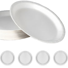 Laden Sie das Bild in den Galerie-Viewer, Pappteller Campingteller Campinggeschirr Picknickgeschirr Rund Teller Set 20cm
