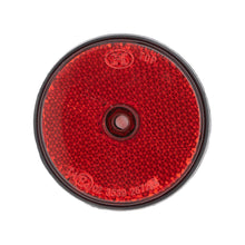 Laden Sie das Bild in den Galerie-Viewer, 2x Reflektor Anhänger Rot Rund 60mm Rückstraher Wohnwagen PKW LKW Katzenauge Set

