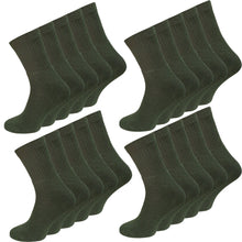 Laden Sie das Bild in den Galerie-Viewer, Socken Strümpfe 5-80 Paar Army Arbeitssocken Militär Olivgrün Baumwolle 39-46
