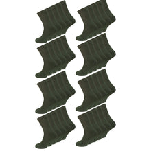 Laden Sie das Bild in den Galerie-Viewer, Socken Strümpfe 5-80 Paar Army Arbeitssocken Militär Olivgrün Baumwolle 39-46
