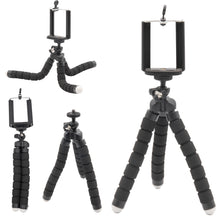 Laden Sie das Bild in den Galerie-Viewer, Stativ Smartphone Universal Handy Klemmstativ Flexibel Dreibein Tripod Halter
