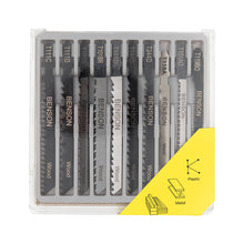 Laden Sie das Bild in den Galerie-Viewer, 10x Stichsägeblätter T-Schaft Stichsägeblatt Sägeblätter Holz Metall PVC Set
