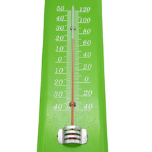 Laden Sie das Bild in den Galerie-Viewer, Thermometer Innenthermometer Außenthermometer Balkon Innen Außen Metall Groß XL
