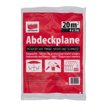 Laden Sie das Bild in den Galerie-Viewer, Malerfolie Abdeckplane 4x5m Schutzplane Abdeckfolie Malerplane Lackierer Folie
