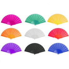 Laden Sie das Bild in den Galerie-Viewer, Handfächer Taschenfächer Windfächer Stofffächer Sommerfächer Klappfächer

