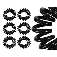 Haargummis 10 Stk Spiralhaargummi Spiralgummi Telefonkabel Zopfgummi Schwarz