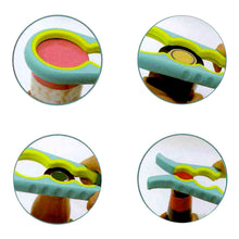 Laden Sie das Bild in den Galerie-Viewer, Deckelöffner Schraubdeckelöffner Glasöffner Gläser Deckel Öffner gelb
