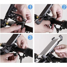 Laden Sie das Bild in den Galerie-Viewer, Fahrrad Handyhalterung Lenker Halter Motorrad Handhalter Lenkerhalterung Handyhalter
