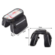 Laden Sie das Bild in den Galerie-Viewer, Fahrradtasche Rahmentasche Oberrohrtasche Lenkertasche Handy Fahrrad Tasche
