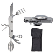 Laden Sie das Bild in den Galerie-Viewer, Campingbesteck Camping Outdoor Essbesteck Feldbesteck Survival Klappbesteck 7/1
