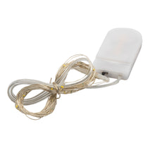Laden Sie das Bild in den Galerie-Viewer, LED Lichterkette mit &amp; ohne Timer Micro Warmweiß Drahtlicht Mikro Batterie 10 20 40 LED
