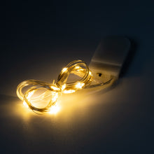 Laden Sie das Bild in den Galerie-Viewer, LED Lichterkette mit &amp; ohne Timer Micro Warmweiß Drahtlicht Mikro Batterie 10 20 40 LED
