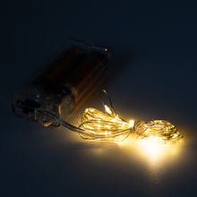 Laden Sie das Bild in den Galerie-Viewer, LED Lichterkette mit &amp; ohne Timer Micro Warmweiß Drahtlicht Mikro Batterie 10 20 40 LED
