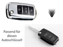 Laden Sie das Bild in den Galerie-Viewer, Autoschlüsselhülle Premium Schutzhülle Schlüssel Hülle Hochglanz VW Skoda Seat
